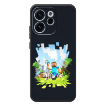 Чохол Майнкрафт на OPPO Reno 15 F (AlphaPrint) Minecraft (персонажі Minecraft)