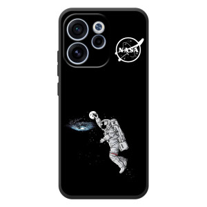 Силіконовый бампер з принтом "Наса" на OPPO Reno 15 F – Космонавт баскетболіст
