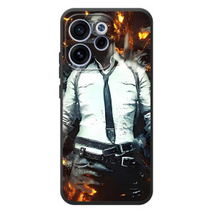 Силиконовый чехол с картинкой "Герой Pubg" на OPPO Reno 15 F – Man Пубг
