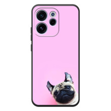 Бампер для OPPO Reno 15 F з картинкою "Песики" (Собака на рожевому)