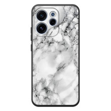 Чехол с текстурой Мрамора на ОППО Рено 15 Ф (Белый мрамор)
