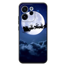 Чехол Санта Клаус для OPPO Reno 15 F (Санта - луна)