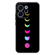 Чехол (ТПУ) с планетами на OPPO Reno 15 F (Полнолуние)