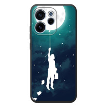 Чехол (ТПУ) с планетами на OPPO Reno 15 F (To The moon)