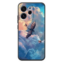 Чехол с принтом дракон Беззубик для OPPO Ренo 15 Ф – Беззубик в небе