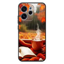 Чохол з унікальним дизайном 'Осінь з кавою' для OPPO Reno 15 F – Кава і дощ