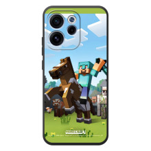 Чохли для OPPO Reno 15 F (Персонажі МайнКрафт) – На коні