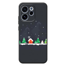 Силиконовый бампер на рождество для OPPO Reno 15 F (Город зимний)