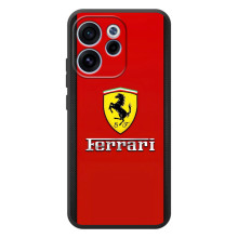 Силиконовый бампер с картинкой машины на OPPO Reno 15 F (Ferrari Logo)