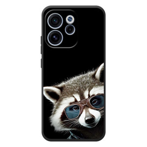 Силиконовый Чехол с Енотами на OPPO Reno 15 F – Стильный Енот