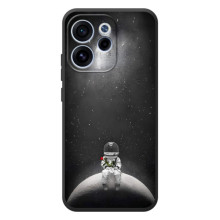 Силиконовый Чехол с принтом "Космонавты" на OPPO Reno 15 F (Космонавт романтик)