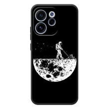 Силиконовый Чехол с принтом "Космонавты" на OPPO Reno 15 F (Космонавт)