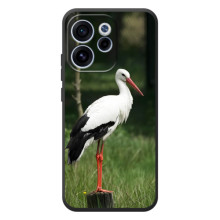 Силиконовый чехол с птичкой на OPPO Reno 15 F (Лелека)