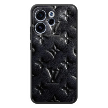 Текстурный Чехол Louis Vuitton для ОППО Рено 15 Ф (Черный ЛВ)