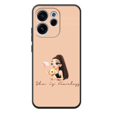 Силіконовый Чохол на OPPO Reno 15 F з картинкой Модных девушек – З собакою