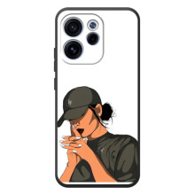 Силіконовый Чохол на OPPO Reno 15 F з картинкой Модных девушек – У зеленому