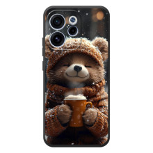 Друкований чохол 'Звірята з кавою' для OPPO Reno 15 F – Мішка з кавою