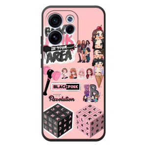 Чехлы с картинкой для OPPO Reno 15 FS – BLACK PINK коллаж