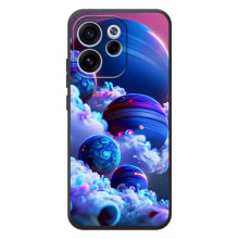 Чехлы КОСМОС для OPPO Reno 15 FS (Синие планеты)