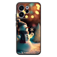 Чехлы на Новый Год OPPO Reno 15 FS (Снеговик праздничный)