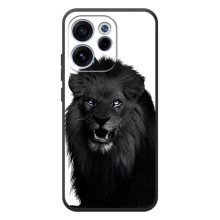 Чехлы с картинками животных OPPO Reno 15 FS (Черный ЛЕВ)