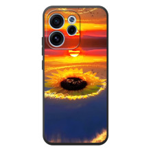 Чехлы с картинкой Подсолнухов для ОППО Рено 15 ФС (Небо подсолнух)