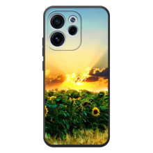 Чехлы с картинкой Подсолнухов для ОППО Рено 15 ФС (Закат Солнца)