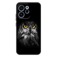 Чохли з принтом СОВИ для OPPO Reno 15 FS (Сова на чорному)