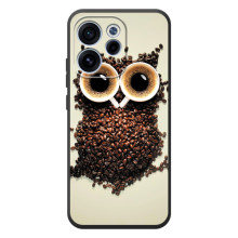 Чохли з принтом СОВИ для OPPO Reno 15 FS (Сова з зерен кави)