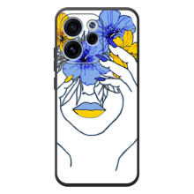 Чехол на OPPO Reno 15 FS Украинский дизайн (Украинка на всю голову)