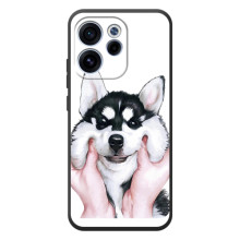 Бампер для OPPO Reno 15 FS з картинкою "Песики" (Собака Хаскі)