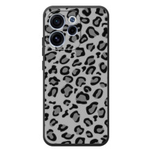Чехол с леопардовым принтом на OPPO Reno 15 FS (Темный леопрад)