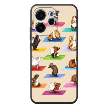 Чехол с Прикольным принтом на OPPO Reno 15 FS (Ёга свинок)