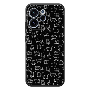 Чехол с принтом для OPPO Reno 15 FS (AlphaPrint) Модные коты