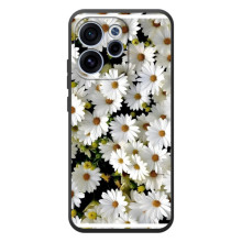 Чехол с ромашками на OPPO Reno 15 FS (Рамка в ромашках)