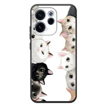 Чехол с милыми котиками на <td>OPPO Рено 15 FS </td> – Черно-белые котики