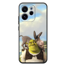 Чохол з мультфільмом Шрек на OPPO Reno 15 FS – Шрек і осел