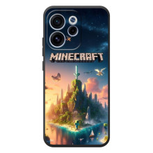 Чехол с картинками Майнкрафт для <td>OPPO Рено 15 FS </td> – Лого Майнкрафт