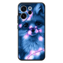 Чехол с принтом лисички на <td>OPPO Рено 15 FS </td> – Лисица с гирляндой