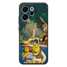Печатный чехол с принтом Шрек для OPPO Reno 15 FS – Шрек и Фиона