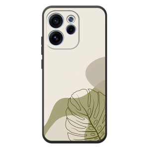 Силиконовый чехол с принтом в цветах на OPPO Reno 15 FS