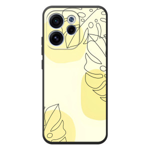 Силиконовый чехол с принтом в цветах на OPPO Reno 15 FS
