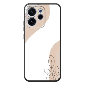 Силиконовый чехол с принтом в цветах на OPPO Reno 15 FS