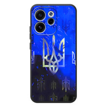 Чехол с украинским гербом на OPPO Reno 15 FS – Гербы на синем