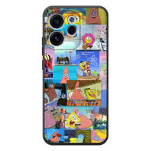 Силиконовый чехол Спанч Боб на ОППО Рено 15 ФС (Комиксы Спанч Боб)