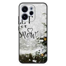 Новогодние, Праздничные Чехлы для OPPO Reno 15 FS - 2024 год (Let it snow)
