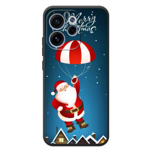 Чехол с зимним принтом для ОППО Рено 15 ФС (Дед Мороз)