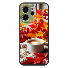 Чохол з унікальним дизайном 'Осінь з кавою' для OPPO Reno 15 FS – Кофе та листя