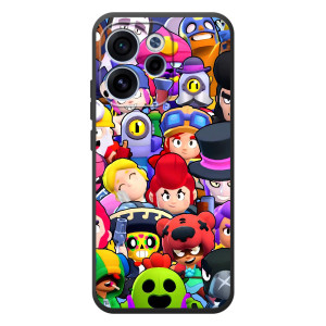 Силиконовый Чехол на OPPO Reno 15 FS с картинкой Brawl Stars (Персонажи)