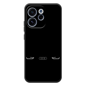 Силиконовый бампер с картинкой машины на OPPO Reno 15 FS (Силует Audi)
